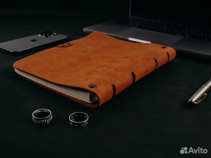 Ежедневник кожаный, тетрадь на кольцах оптом