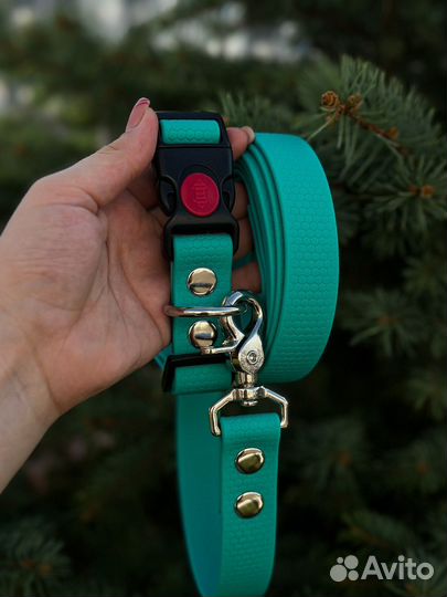 Ошейники и поводки из биотана «Соты» 25мм