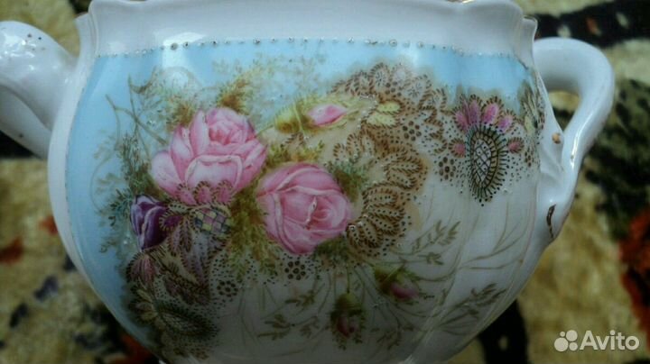 Сахарница фарфор 19 век Лимож Франция