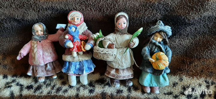 Ватные елочные игрушки