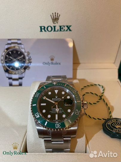 Часы rolex submariner hulk ориг noon vs