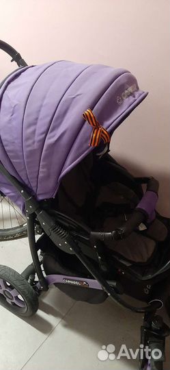 Коляска camarelo 3 в 1 детская коляска