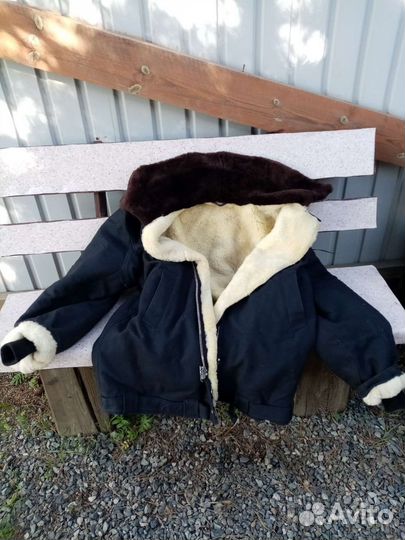 Муж зимняя куртка размер 50 52 мех овчина ц 5000