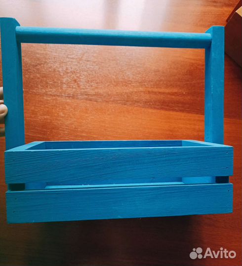 Оазис флористический, деревянный бокс