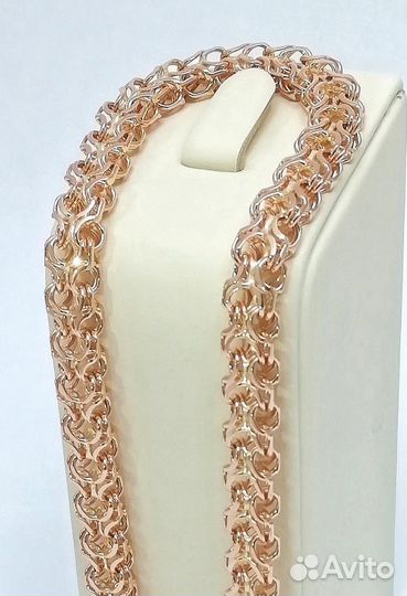 Золотой браслет Рамзес из красного золота 585 проб