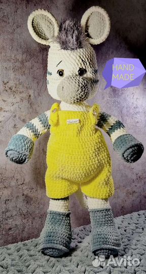 Игрушка ручной работы зебра