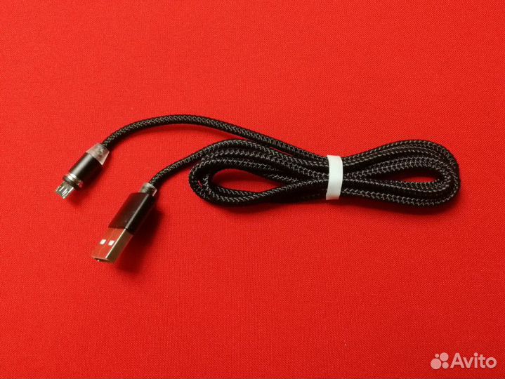 Кабель fumiko MC01 Micro USB 2.4A магнитный черный