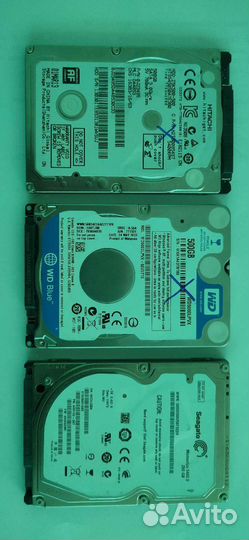 Нерабочие жесткие диски 2.5