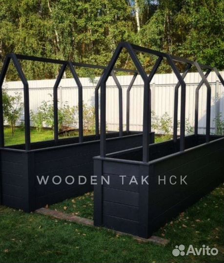 Грядка под огурцы деревянные из сосны Листвиницы