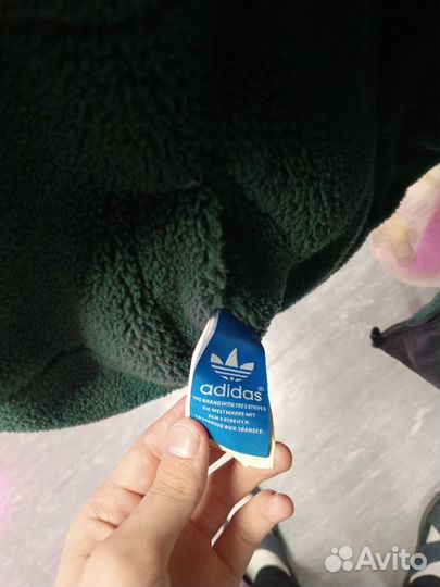 Куртка двухсторонняя adidas барашка