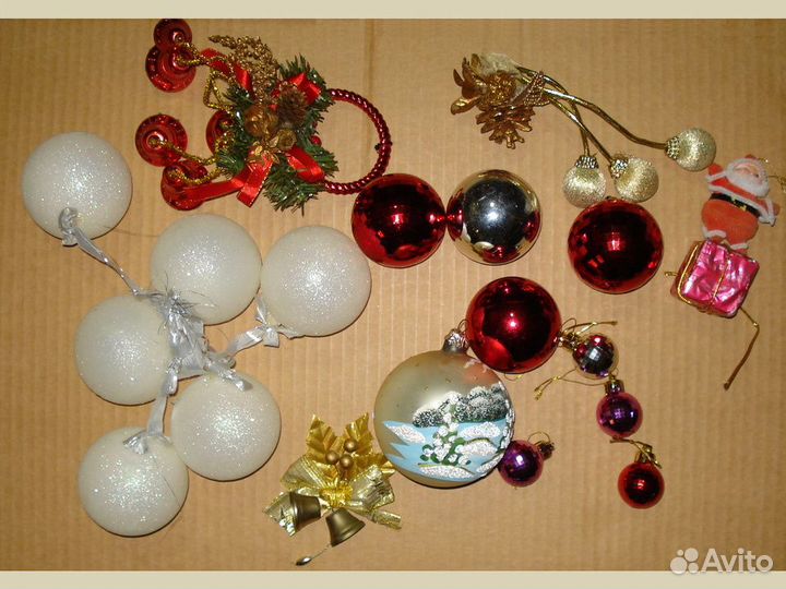 Елочные игрушки СССР, стекло