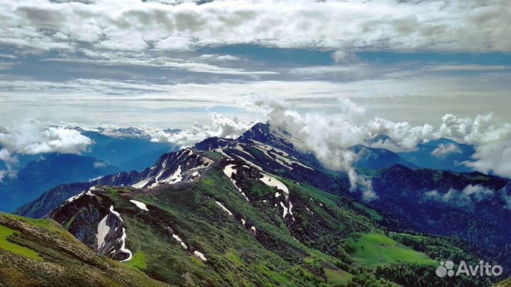 Гид Красная поляна по хребту Аибга 1/2 дня