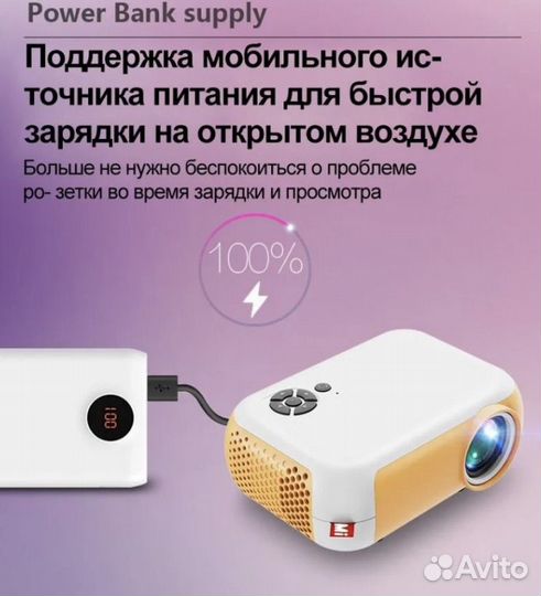 Мини-проектор А10 FullHD, hdmi, USB