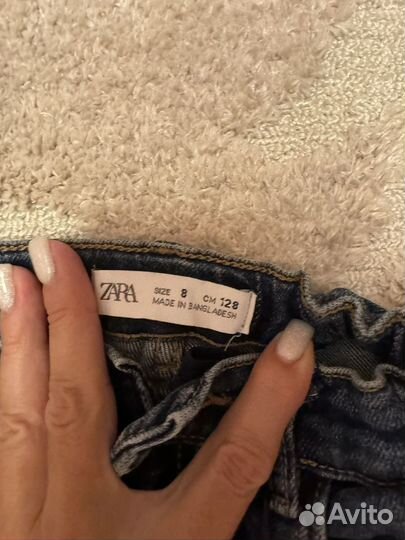 Джинсы zara для девочки 122 128