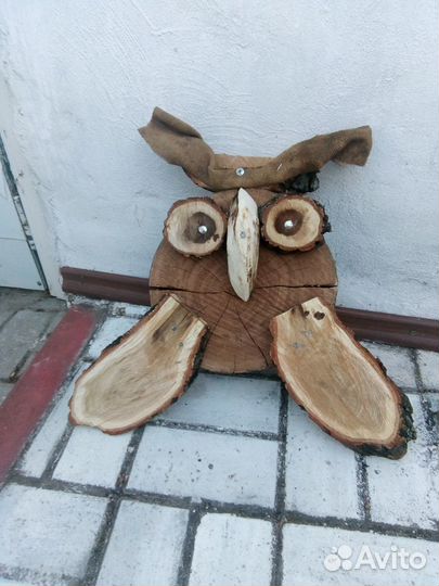 Фигурка деревянная сова