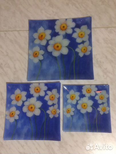 Набор тарелок новый (3 шт)