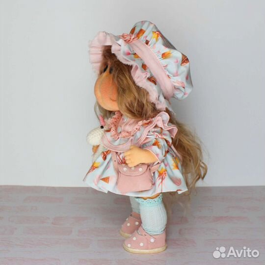 Текстильная Кукла щекастик игровая коллекционная