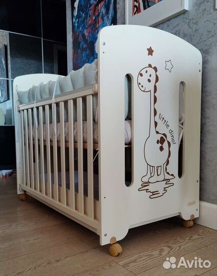 Детская кроватка Micuna Dinus 120х60 c матрасом