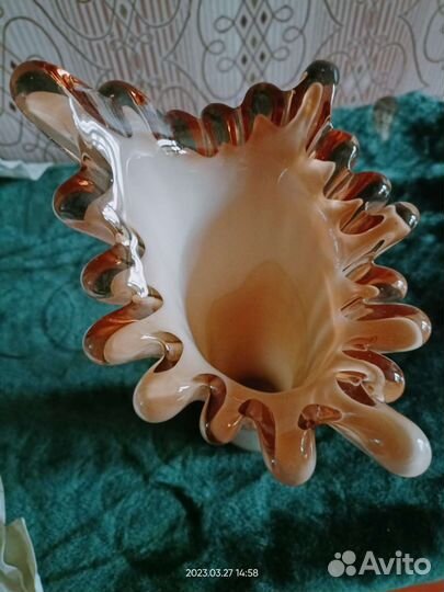 Ваза цветное стекло