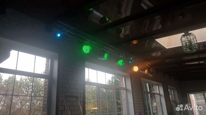 Led прожекторы, ферма для светомузыки