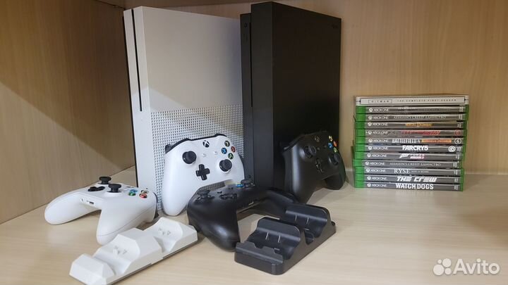 Xbox one s/x. 1tb. C играми
