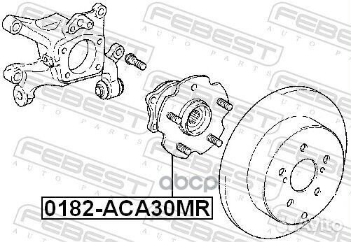 Ступица колеса зад прав/лев 0182ACA30MR Febest