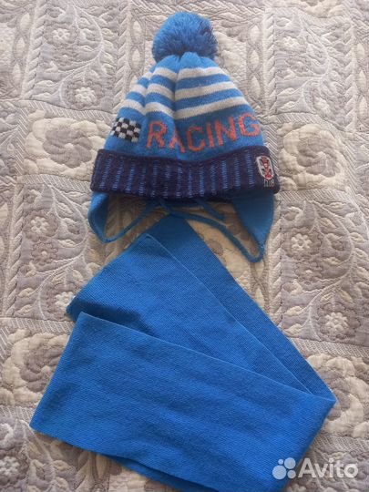 Шапка+шарф зима