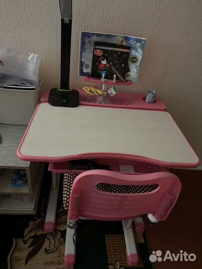 Растущая парта и стул бу