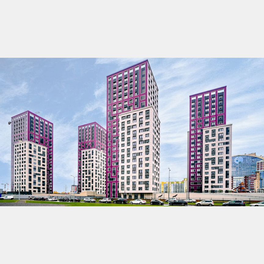 2-к. квартира, 59,6 м², 15/22 эт.