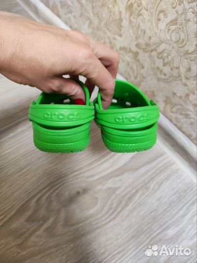 Crocs c 6 7 зелёные