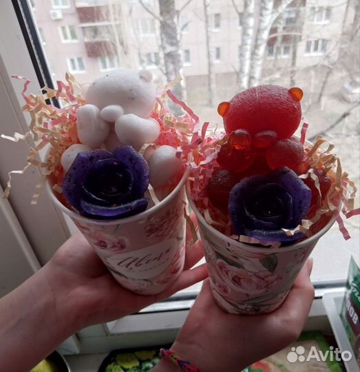 Мыло ручной работы букеты