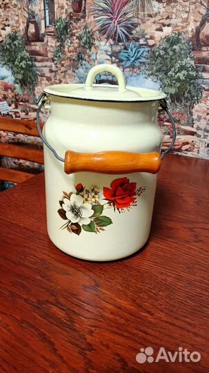 Бидон эмалированный СССР Новый