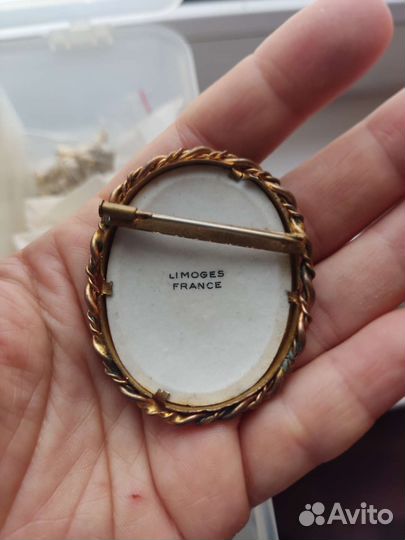 Брошь камея антикварная