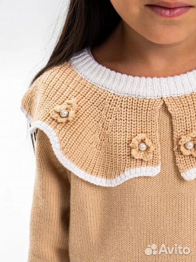 Вязаный свитер детский