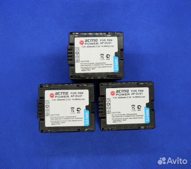 Аккумулятор AcmePower DU21 для Panasonic + зарядка