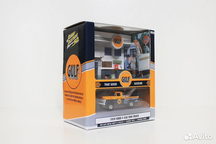 Johnny Lightning Diorama Gulf Ford 1959 Towtruck