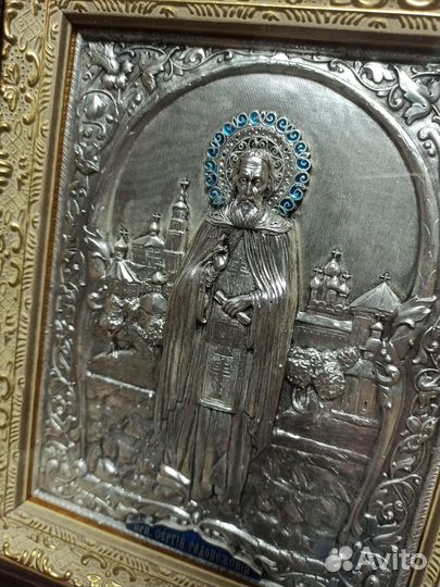 Икона святой преподобный Сергий Радонежский