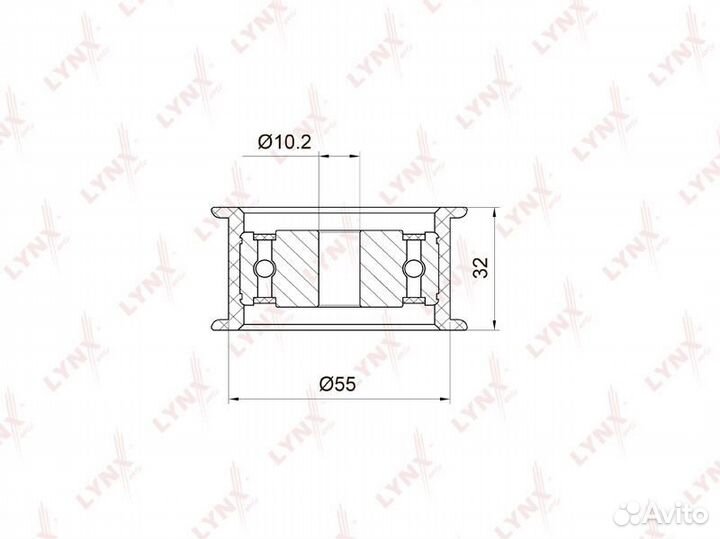 Ролик ремня грм ваз-2112