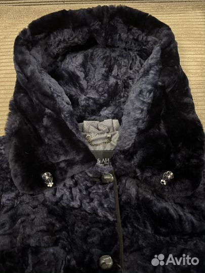 Шуба натуральная овчина мутон. Разм.50