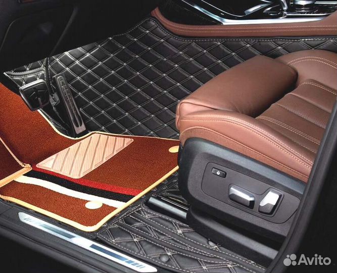 3D Коврики Mitsubishi из Экокожи