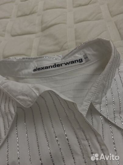 Рубашка женская со стразами