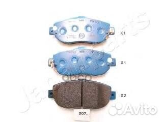 Колодки торм.диск. pa207af Japanparts
