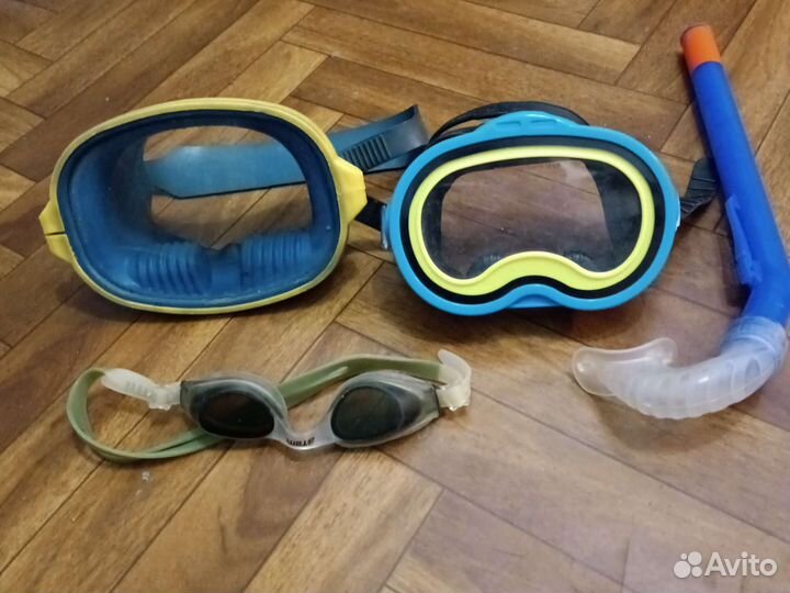 Маска с трубкой , очки для плавания