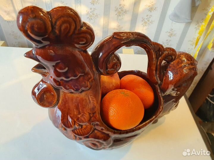 Керамический петух-ваза