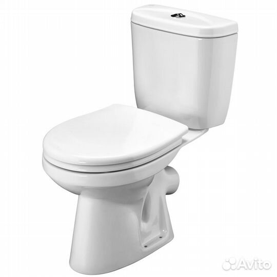 Унитаз-компакт Сантек Анимо белый с косым выпуском