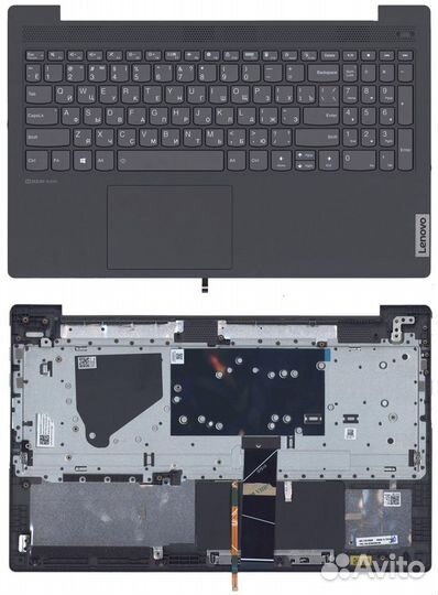 Клавиатура Lenovo IdeaPad 5-15 топкейс темно-серый