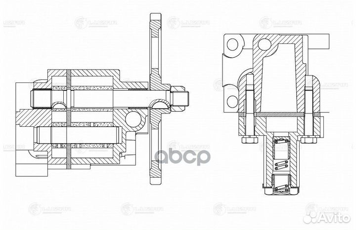 Насос LOP 0707 масляный камаз в сборе