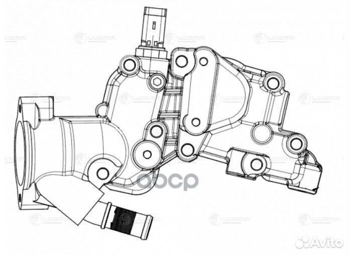 Корпус термостата с датчиком citroen C2/C3 1.1-1.6