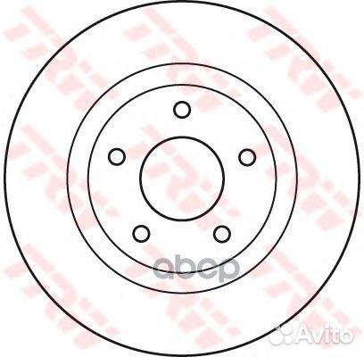 Диск тормозной передний chrysler sebring, dodge