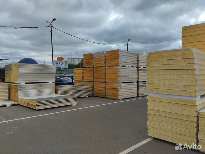 Сэндвич панели PUR PIR Минвата ппс 30000м2